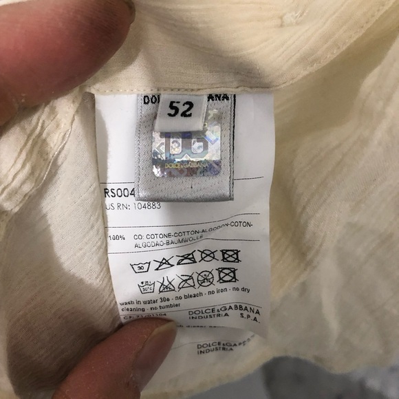 D&G Dolce & Gabbana Buffalo Tribe shirt size 52 euro - Picture 10 of 12